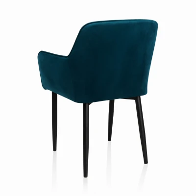 Krzesło Tapicerowane KT 57 Stelaż Metalowy Subtelny Design Pikowane Oparcie_3.jpg