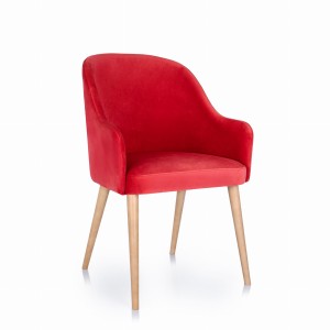 Stylowe krzesło tapicerowane z podłokietnikami, KT62