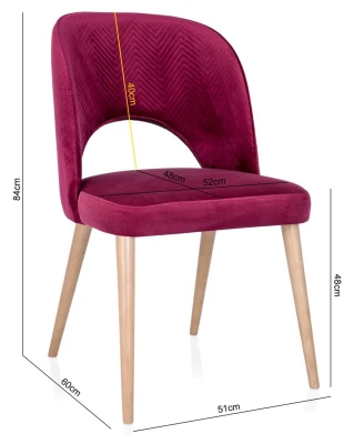 Krzesło Tapicerowane KT 64 Stylowe Eleganckie Ozdobne Idealne do Jadalni_7.jpg