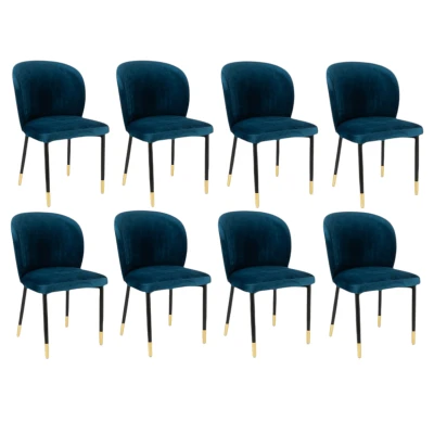 Krzesło Tapicerowane KT 83 Szykowane ze Złotymi Detalami Stelaż Metalowy_1.jpg