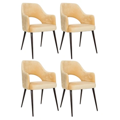 Krzesło Tapicerowane KT 93 z Podłokietnikami Wygodne Stylowy Design Trwałe_1.jpg
