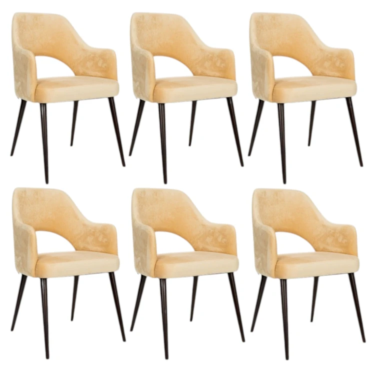 Krzesło Tapicerowane KT 93 z Podłokietnikami Wygodne Stylowy Design Trwałe_2.jpg