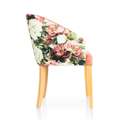 Krzesło Tapicerowane KT 101 Kwiecisty Wzór Eleganckie Wyjątkowy Design_4.png