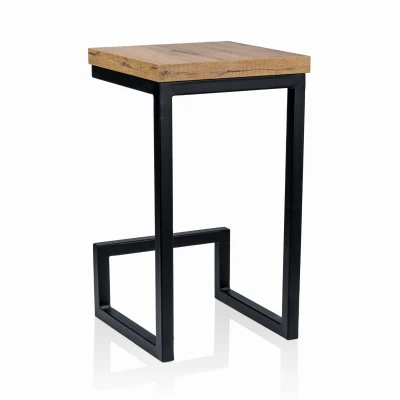 Hoker KT 105 Stelaż Metalowy Drewniane Siedzisko Wyjątkowe Nowoczesny Styl_6.jpg