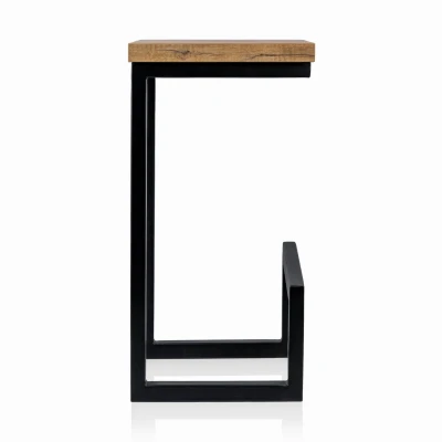 Hoker KT106 Stelaż Metalowy Drewniane Siedzisko Stylowe Nowoczesne Stabilne_6.jpg