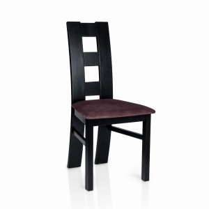 Solidne krzesło tapicerowane drewniane, miękkie siedzisko, KT107