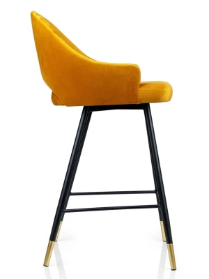 Hoker Tapicerowany KT 123 Stelaż Metalowy Złote Akcenty Elegancki Wygodny_3.jpg