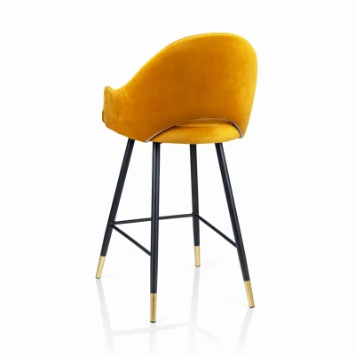 Hoker Tapicerowany KT 123 Stelaż Metalowy Złote Akcenty Elegancki Wygodny_8.jpg