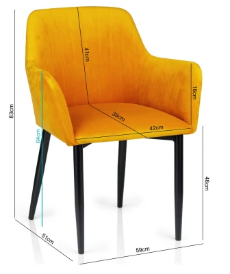 Krzesło Tapicerowane KT 126 Stelaż Metalowy Eleganckie Luksusowe Stylowe_1.jpg