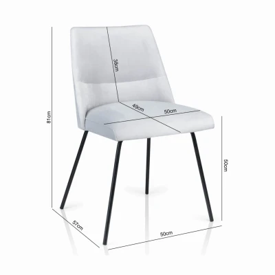 Krzesło Tapicerowane KT 136 Stelaż Metalowy Eleganckie Nowoczesne Wyjątkowe_1.jpg