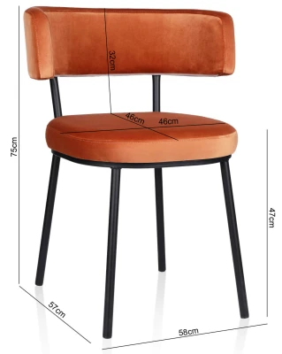 Krzesło Tapicerowane KT 145 Stelaż Metalowy Funkcjonalne Stylowy Design_1.jpg