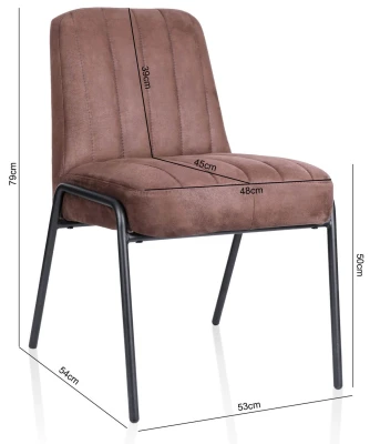 Krzesło Tapicerowane KT 148 Stelaż Metalowy Retro Stylowe Wygodne Solidne_4.jpg