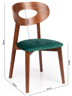 Krzesło Tapicerowane KT181 Eleganckie Wygodne Minimalistyczny Styl Stabilne_1.jpg
