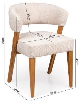 Krzesło Tapicerowane KT 186 Dębowe Estetyczne Modne Stylowe Ergonomiczne_1.jpg