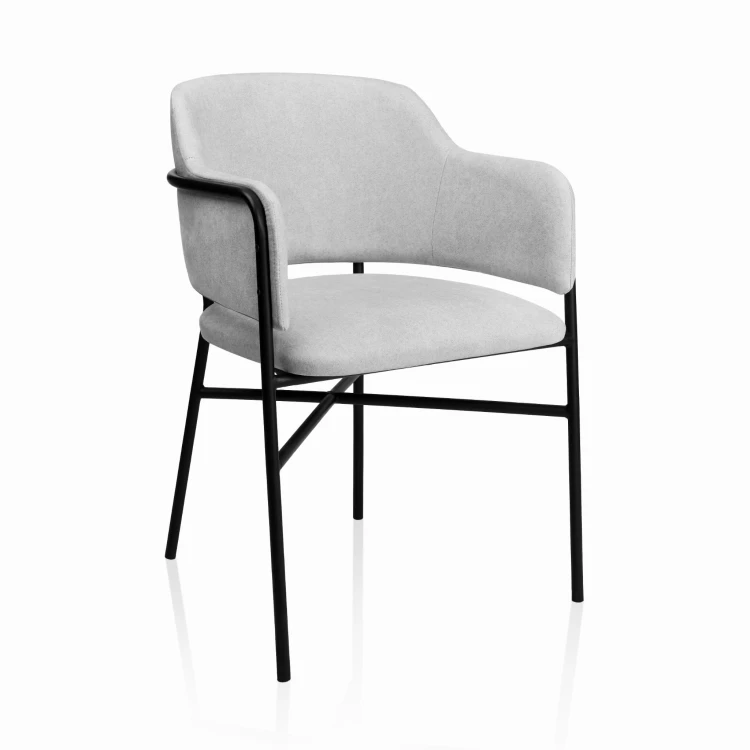 Eleganckie Krzesło Tapicerowane KT 36 z Metalowym Stelażem_1.jpg