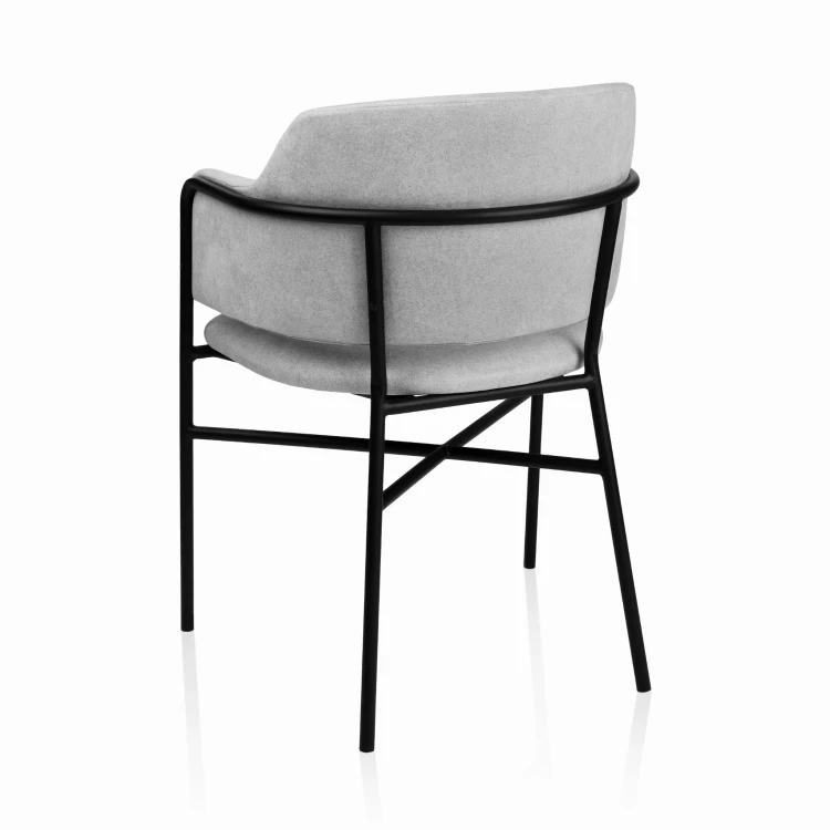 Eleganckie Krzesło Tapicerowane KT 36 z Metalowym Stelażem_5.jpg