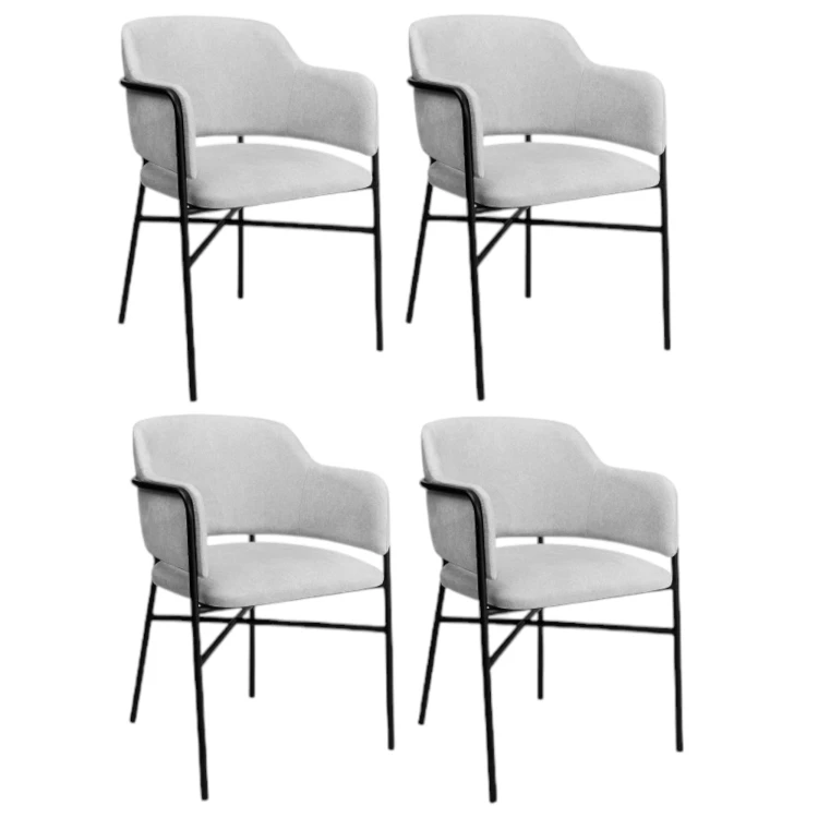 Eleganckie Krzesło Tapicerowane KT 36 z Metalowym Stelażem_6.jpg
