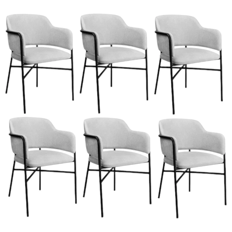 Eleganckie Krzesło Tapicerowane KT 36 z Metalowym Stelażem_7.jpg