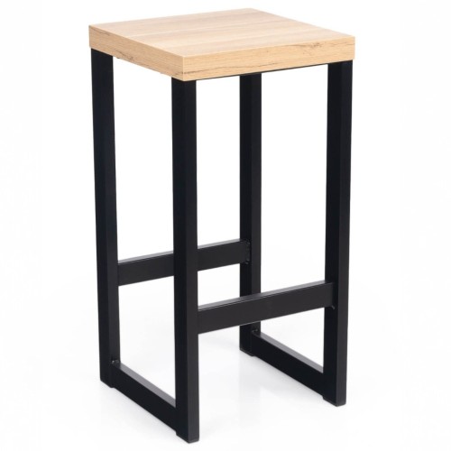 Hoker KT 162 Stelaż Metalowy Siedzisko Drewniane Stylowy Funkcjonalny_3.jpg