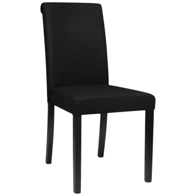 Krzesło tapicerowane KT1 czarny welur Magic Velvet 2219 czarny profil