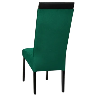 Krzesło tapicerowane KT2 zielone tył oparcia i wykończenie pleców