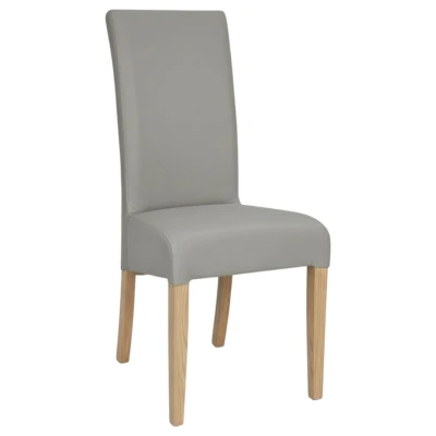 Krzesło tapicerowane KT10 profil szary welur Magic Velvet 2217 dąb sonoma