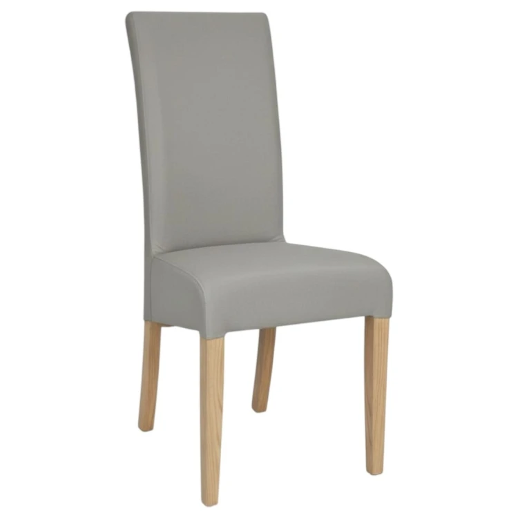 Krzesło tapicerowane KT10 profil szary welur Magic Velvet 2217 dąb sonoma