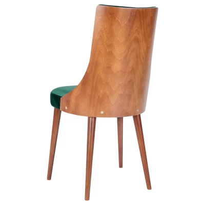 Krzesło designerskie KT15 tył oparcia widoczne drewno dąb rustykal
