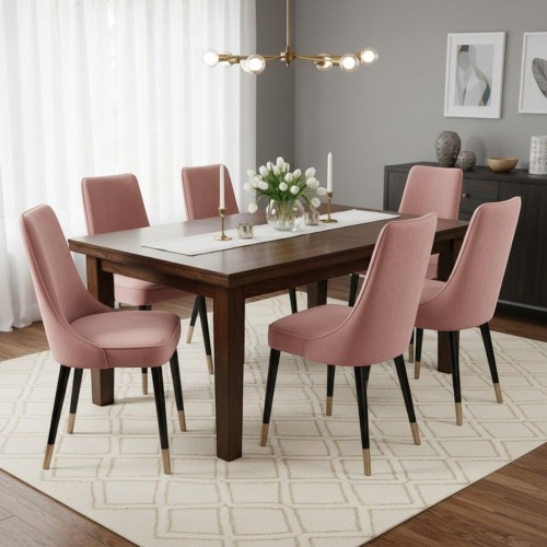 Eleganckie krzesło KT22 aranżacja jadalni w stylu glamour złote detale