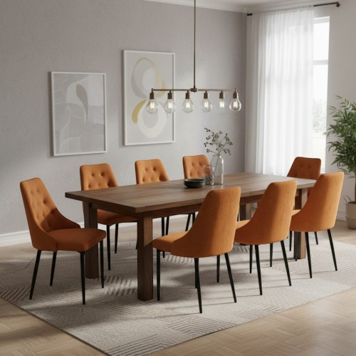 Eleganckie krzesło tapicerowane KT43 miedziane obicie loftowy stelaż