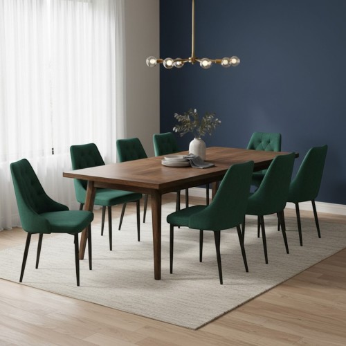Eleganckie krzesło profilowane KT43 butelkowa zieleń styl loft glamour