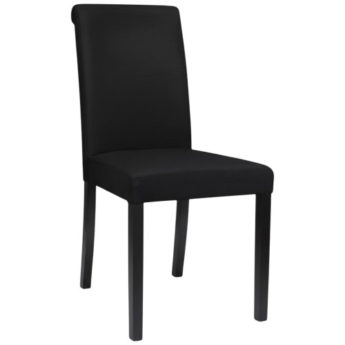 Krzesło tapicerowane KT1 czarny welur Magic Velvet 2219 czarny profil
