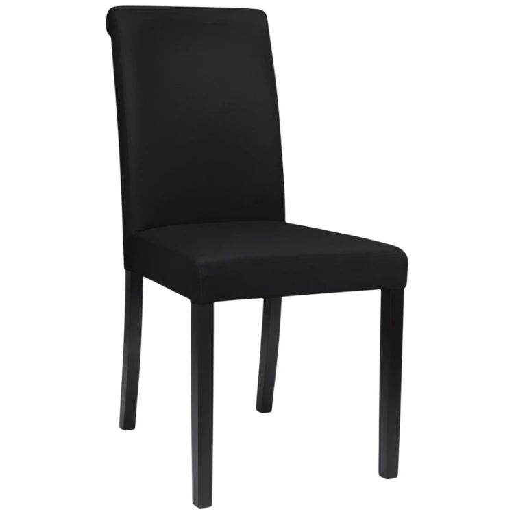 Krzesło tapicerowane KT1 czarny welur Magic Velvet 2219 czarny profil