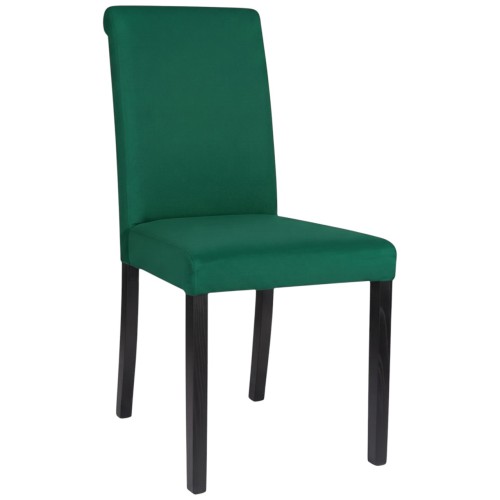 Krzesło tapicerowane KT1 zielony welur Magic Velvet 2225 nogi wenge