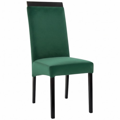 Krzesło tapicerowane KT2 zielony welur Magic Velvet 2225 czarny profil