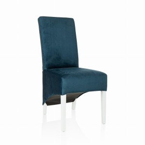 Nowoczesne krzesło tapicerowane z drewnianymi nogami, KT3