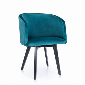 Minimalistyczne krzesło tapicerowane z podłokietnikami, KT33