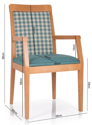 Krzesło Tapicerowane KT42 z Podłokietnikami Wygodne Wyjątkowe Ergonomiczne_6.jpg