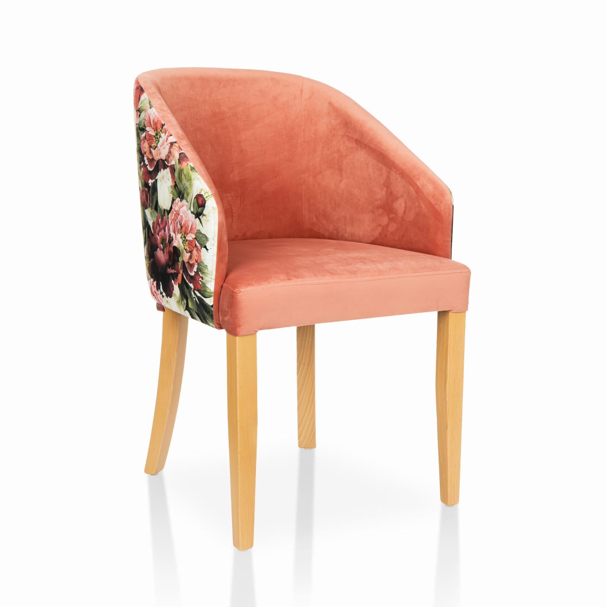 Krzesło Tapicerowane KT 101 Kwiecisty Wzór Eleganckie Wyjątkowy Design_7.jpg