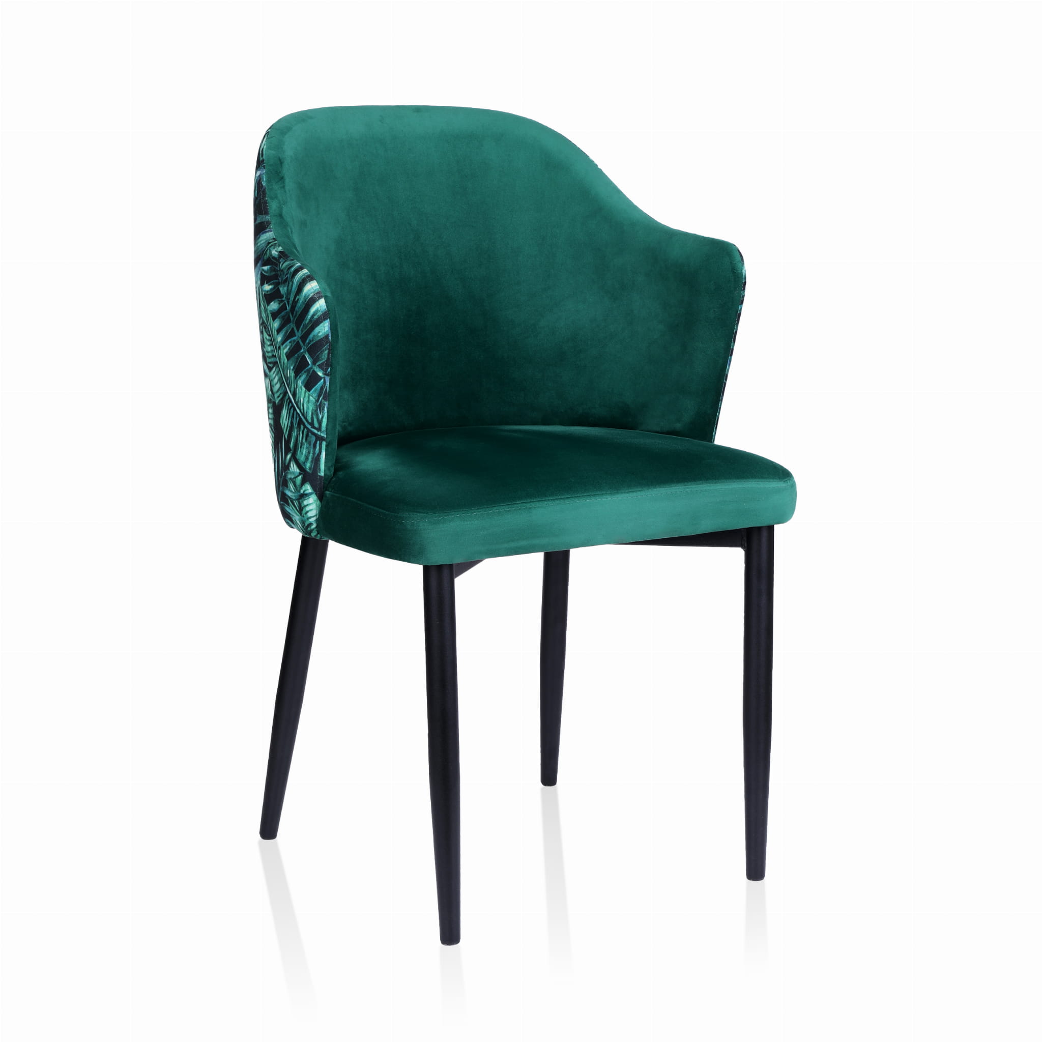 Krzesło Tapicerowane KT 150 Stelaż Metalowy Kontrastujące Detale Eleganckie_3.jpg