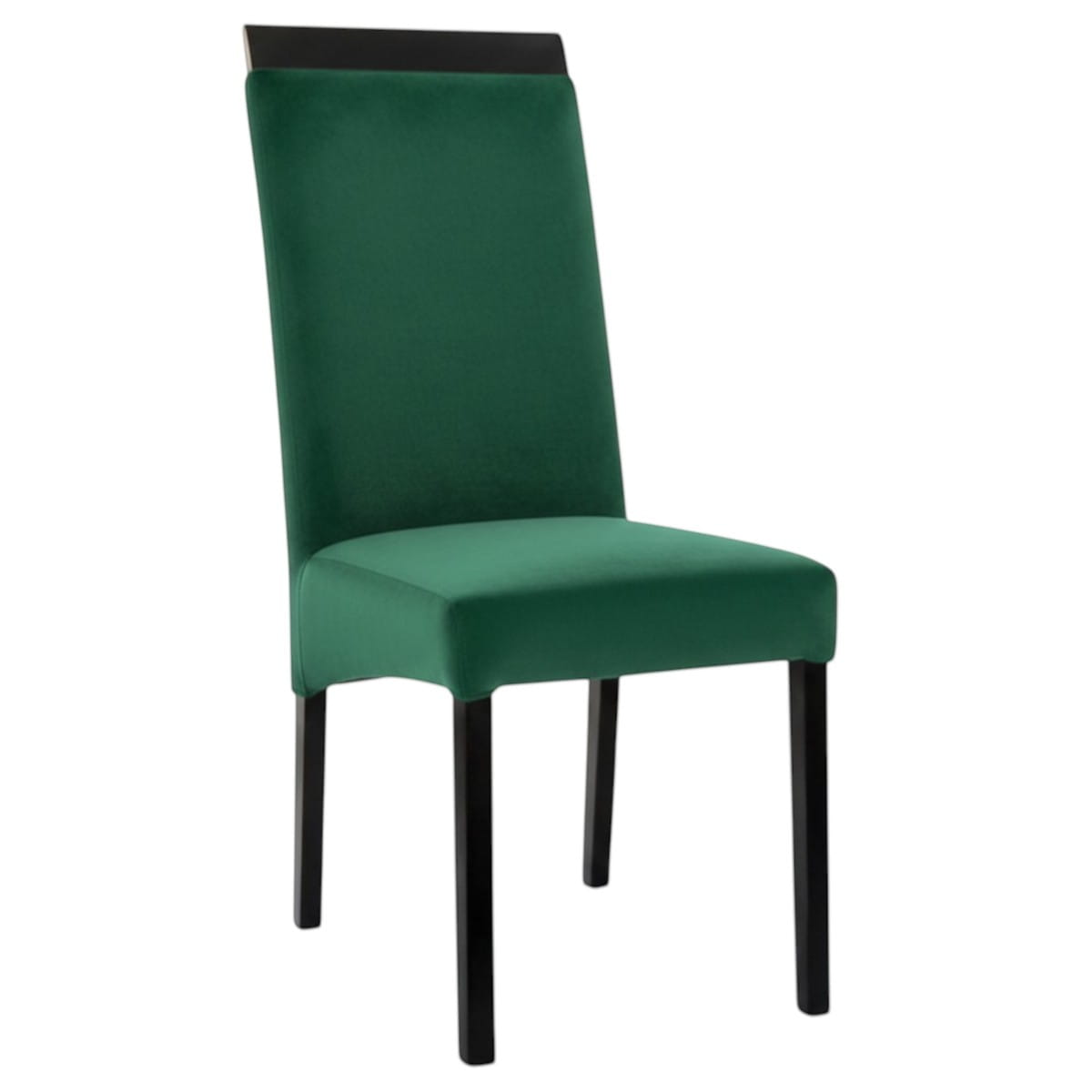 Krzesło tapicerowane KT2 zielony welur Magic Velvet 2225 czarny profil