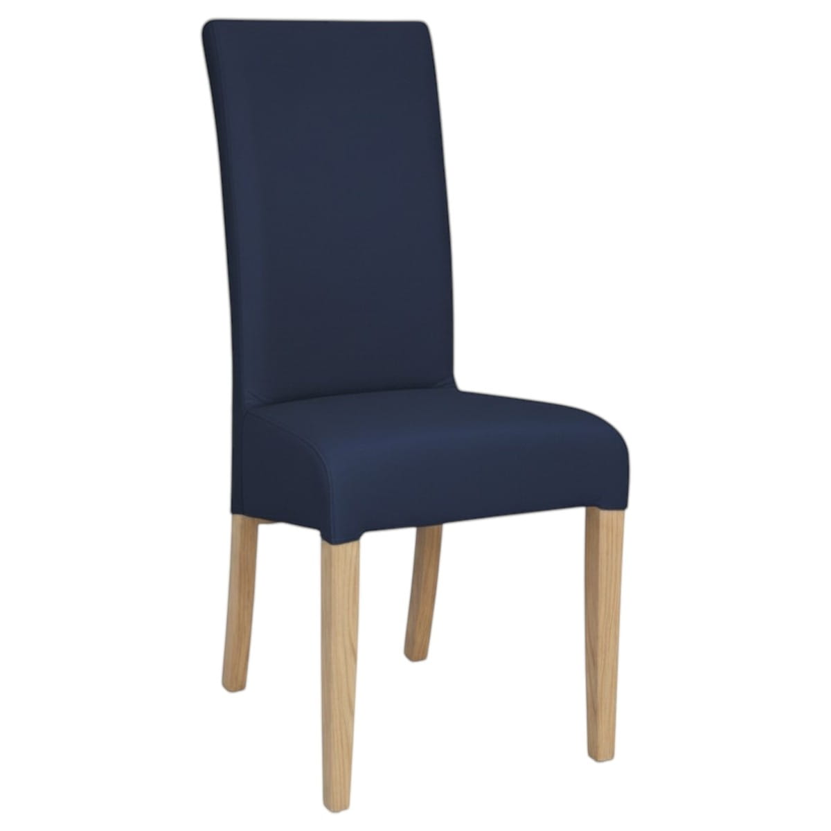 Krzesło tapicerowane KT10 profil granatowy welur Magic Velvet 2216 dąb sonoma