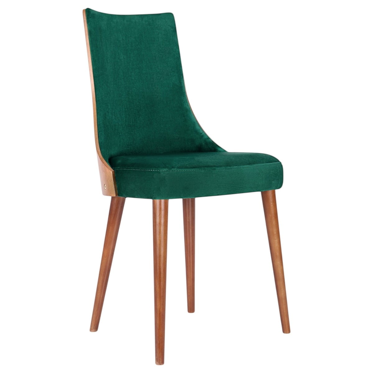 Krzesło tapicerowane KT15 kreator profil dąb rustykal tkanina magic velvet 2225 zielony