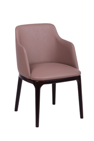 Wygodne krzesło tapicerowane KT 38 z podłokietnikami