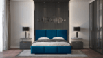 Łóżko do sypialni Ł22 wykonane w tkaninie Magic Velvet 2216